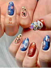 Mネイル 伏見店/haruka nail× 旧正月ネイル