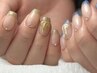 【ハンド】 フレンチネイル(クリアベース) ¥8000