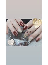 キルティング×ボルドーネイル