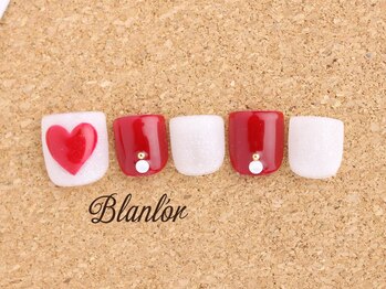 ネイルサロン ブランロール 三軒茶屋店(Blanl'or)/ＦＯＯＴ　バレンタイン