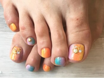 アミネイルズ(AmiNails)/縦グラデ貝殻♪