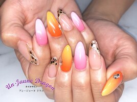 【自爪ネイル】カラフルネイル