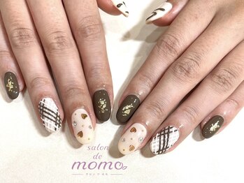 サロン ド モモ(salon de momo)/上嶋担当　バレンタインネイル