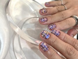 【Sumika.t】うるうる格子ネイル