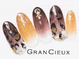ヒョウ柄×カラグラ／8500円