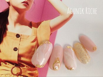 アグニークリッシェ(Agunik Riche)/【大理石ネイル】