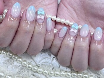 ハニービービー(Honey Bee Bee)/ベースあり水色グラデーション