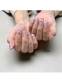 ツイードマグフレンチネイル