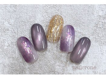 ネイルクローネ(nail crone)/パープルニュアンスネイル
