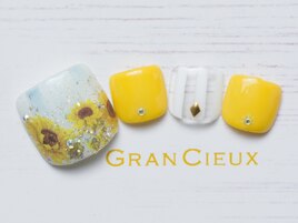 ヒマワリフットネイル