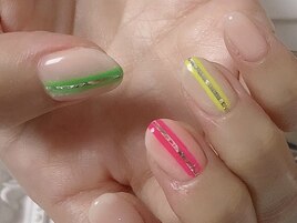 蛍光ラインネイル