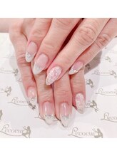 ルコル(Lecoeur)/花フレンチネイル