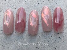 サロンストロベリームーン(Salon Strawberry Moon)/ニュアンスミラーネイル　6980円