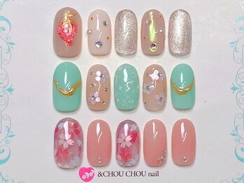 アンドシュシュネイル(&CHOU CHOU nail)/新作マンスリー