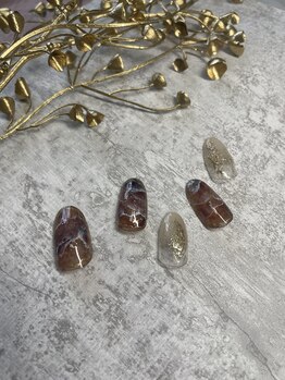 マノン 空港通店(Manon)/ダークブラウンネイル