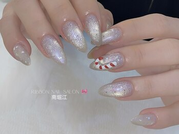 【冬のきらめきネイル 】