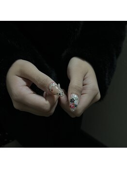 エムクチュール/hologram nails