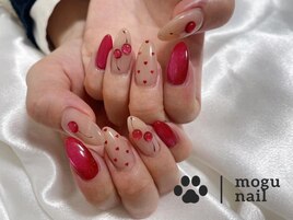 春ネイル／さくらんぼ