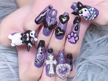 クロミちゃんネイル 3D スカルプ