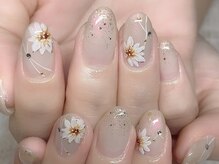 カラーズ(colors.)/手書きお花×ベージュ。