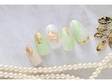 ネイルサロンアンドスクール ミュー(Nail Salon & school mieux)/大理石デザイン
