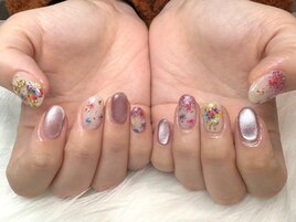 押し花×マグネット