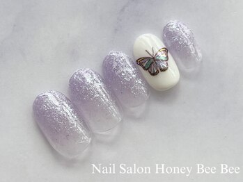 ハニービービー(Honey Bee Bee)/蝶々ネイル