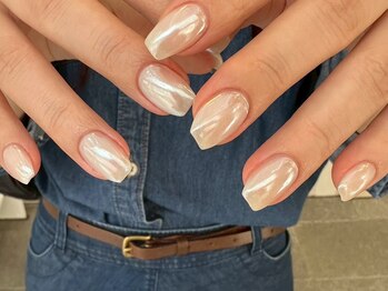 フィロンネイル 武蔵小杉店(filonnail)/ワンカラー+オーロラ