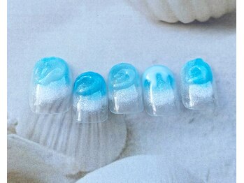 ココロ 新橋(kokoro)/8月ネイルデザイン☆ちょこっと