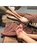 太もも～足先まで！とにかく足を軽くしたい！フットケア60分 ¥7,800