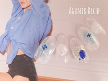 アグニークリッシェ(Agunik Riche)/【押し花ネイル】