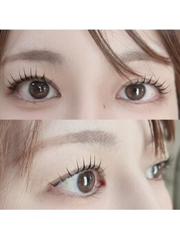 トコビ(tokobi)の写真/[流行りの束感仕上げ♪]くるんと上向きのまつげで、光が入り明るい瞳へ！理想のぱっちりeyeを実現＊