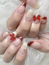 ビーエヌネイル(BN NAIL)/ボールド、バーガンディーネイル