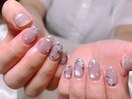 紫陽花ネイル