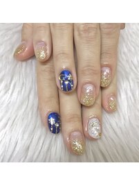 キラキラ冬ネイル☆