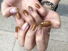 オレンジブラウン　松村