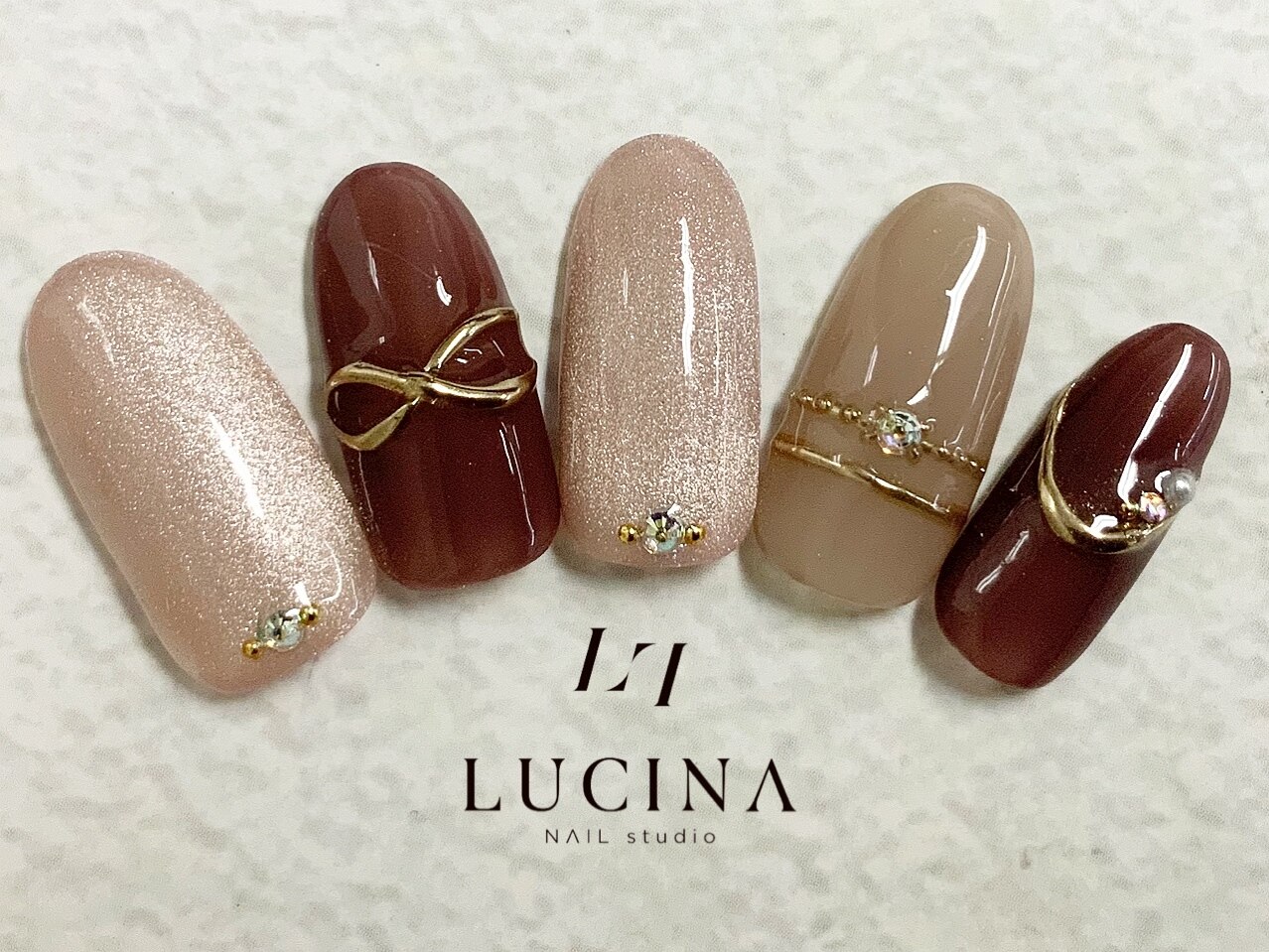 お客様完成品♡ボルドー 大人ネイルキルティングオーダーネイル お客様完成品♡ボルドー 大人ネイルキルティングオーダーネイル