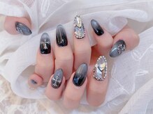 デコール 心斎橋(DECOR)/黒マグネットネイル