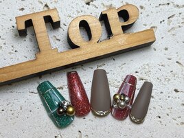 チェックｘビジュー