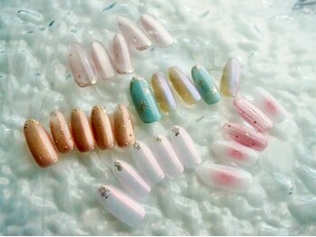 シュウ(Shu)の写真/満足度◎定額ジェルネイル¥7000◆ニュアンスネイル～トレンド◎可愛いサンプル！配置換え&カラーチェンジOK