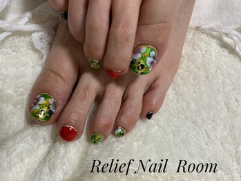 リリーフネイルルーム(RELiEF NAiL ROOM)/フットデザインコース