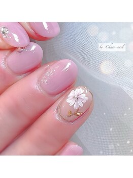 チャコネイル(chaco-nail)/手描きフラワーネイル