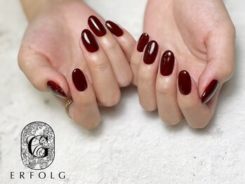 エアフォルク 銀座(ERFOLG)/シンプルボルドーネイル♪