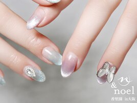 蝶パーツ ラベンダーマグネット
