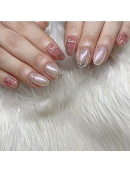 ミント(mint)/チェックネイル