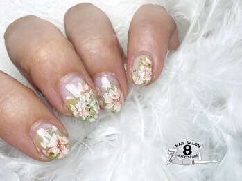 ネイルエイト 新百合ヶ丘(nail8)/桜アートデザイン♪