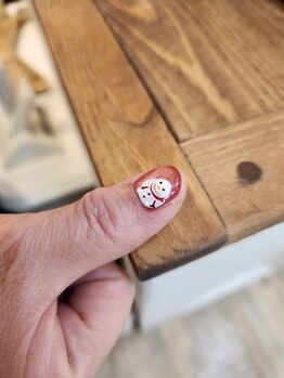 1本アート雪だるま【担当:小西】