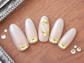 ネイルサロンフォーユー(for u)/ユニコーン×パール￥８９８０