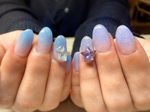 アミュリー ネイル アトリエ(Amury nail atelier)/アシメ ちぐはぐ 星 スイート
