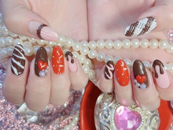 月猫/チョコレートネイル